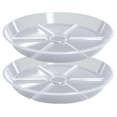 MSKIAUO 10-inch plant saucer with elevated base for drainage.