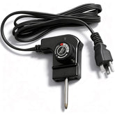 MsTental electric skillet cord showing Masterbuilt compatibility for steady heat management
