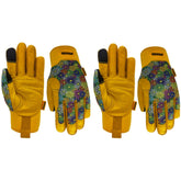 MSUPSAV garden gloves with stretch back for flexible wear during weeding.