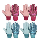 MSUPSAV garden gloves for women in a 4-pair pack, ideal for potting and light soil work.