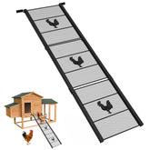 MTGSTOCL metal chicken coop ramp assembly view shows sturdy, versatile setup for indoor or outdoor coops.