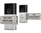 MtMinn metal doorbell cover with no soliciting sign, easy to mount.