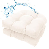 MTMR water-repellent outdoor chair cushions on patio setup for all-weather comfort
