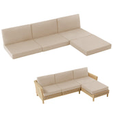 Muamelop 7-piece cushions set on outdoor sofa for a refreshed seating area