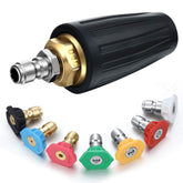 Mudder 4000psi rotating turbo nozzle for heavy-duty cleaning on concrete surfaces.