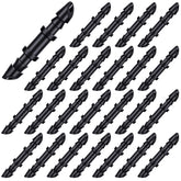 Mudder barbed connectors for 1/4-inch drip irrigation, ideal for quick garden tubing joins.