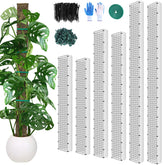 MUDEREK 60-inch D-shaped moss pole for sturdy climbing plant support