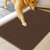 MudGuard Mat dog door mat traps dirt at the entry for muddy paws.