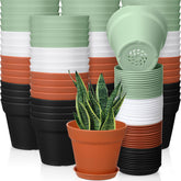 Mumufy 54-pack 4-inch plant pots ready for starter seeds and herbs.