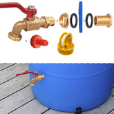 Musibo rain barrel spigot brass faucet kit for durable irrigation access