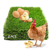 MUYG washable chicken nesting pad 4pack shown in nest; easy maintenance and cozy comfort.