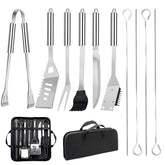 MUYFIO 11-piece BBQ tool set tongs for precise grip and control