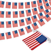 MVPRING American flag pennant banner for classrooms and events, vibrant and durable.