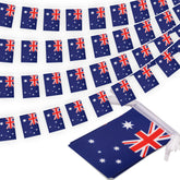 MVPRING Australia flag pennant banner in full 33 ft length for events and classrooms.