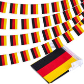 MVPRING Germany flag pennant banner with 30 flags, ideal for classrooms and events.