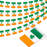 MVPRING Irish shamrock flag banner provides vibrant color for outdoor celebrations.