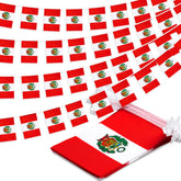 MVPRING Peru flag pennant 33ft for vibrant classroom or event decor.