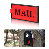 MXFIV mailbox flag red for front wall mount improves alert visibility