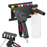 MYHLPER wall-mounted pressure washer gun holder keeps tools organized and within reach.