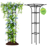 MYMULIKE garden trellis 65inch mushroom top supports vines and adds vertical interest.