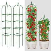 MYMULIKE garden trellis with 6ft height supports roses and vines with sturdy structure.