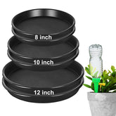 NABAOXUN 8-inch plant tray front view for sturdy pot protection.