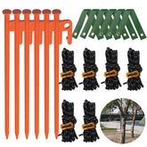NACETURE tree stakes 6-pack securing young trees for upright growth.