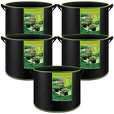 NACHLYNN 5-gallon grow bag with reinforced handles for easy transport and repositioning.