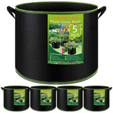 NACHLYNN 7-gallon grow bag front view with handles, easy transport for patio gardening.
