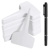 NadaKin 500-pack plant labels with T-shape for easy soil insertion and reuse