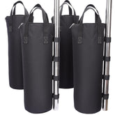Nadrocene sand bags for canopy legs with zipper top provide secure, tear-resistant anchoring.