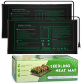 NAMOTEK seedling heat mat 10x20 in a double-pack setup for indoor germination.