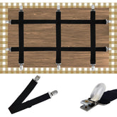 Namubarwa hidden strap tablecloth clip on a picnic table secures cloth against wind