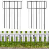 NANANARDOSO barrier fence panel with 12in width and 16.7in height protecting garden edges