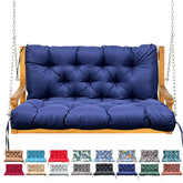 NANGELRN porch swing cushion backrest navy blue for added comfort and stability.