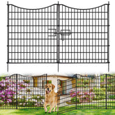 NANYEZH 18-panel garden fence gate demonstrates easy access and portable setup for outdoor spaces.