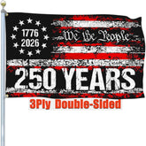 NASIAN 250th Anniversary flag, 3x5 ft, outdoor-ready fabric close-up and color clarity