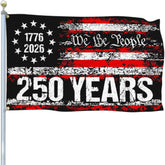 NASIAN 250th anniversary flag front view for outdoor yard display