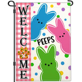 NASIAN Welcome Easter flag 12x18, double-sided, perfect for outdoor yard display.