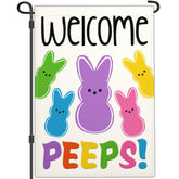 NASIAN Welcome Easter Garden Flag 12x18, double-sided for clear view from either direction.