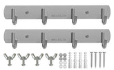 NATIKON heavy-duty stainless steel rack hanger for grill utensils keeps tools within reach.