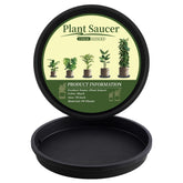 NATSUKY plant saucer 10-inch top view protects floors from water spills.