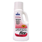 Natural Chemistry Metal Free 1-liter bottle helps prevent metal staining and discoloration in pools.