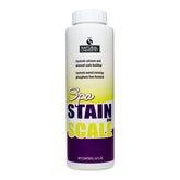 Natural Chemistry Spa Stain Scale bottle showing mineral control formula.
