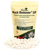 Natural Waterscapes Muck Remover GP bottle being poured for pond maintenance