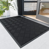 Naturei durable door mat 3' x 4' front view improves entryway cleanliness.