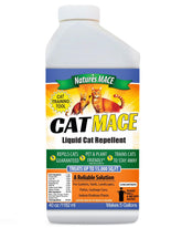 Nature's MACE Cat Repellent 40oz bottle ready for outdoor use
