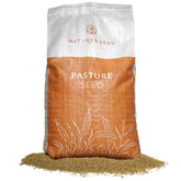 Nature's Seed Orchardgrass seed bag highlighting premium forage for pastures.