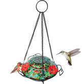 Nature's Way Bird Products glass-base with vibrant colors attracts hummingbirds to your garden.