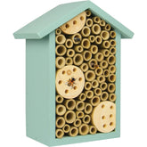 Nature's Way PWH1-C Teal Bee House front view inviting pollinators for garden health